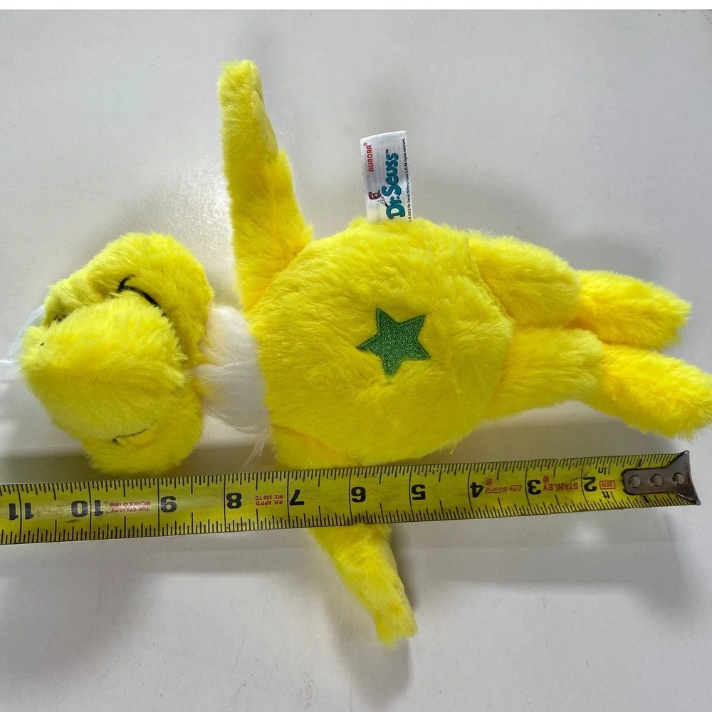 Dr Seuss Yertle the Turtle Plush Toy Character Stuffed Animal Yellow Star‎ Belly
